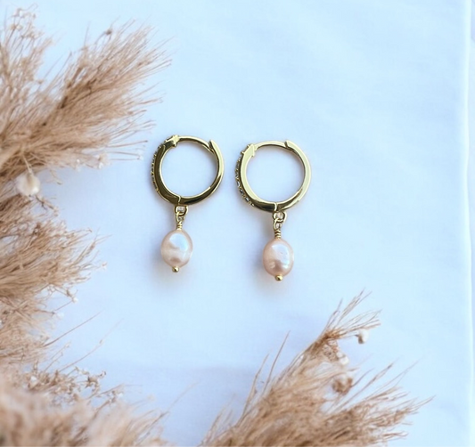 Julie øreringe, forgyldt