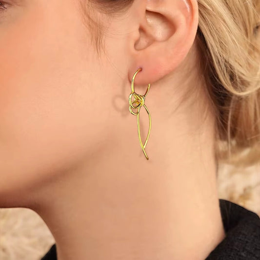 Vilja øreringe, forgyldt