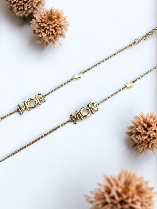 MOR-armbånd, forgyldt