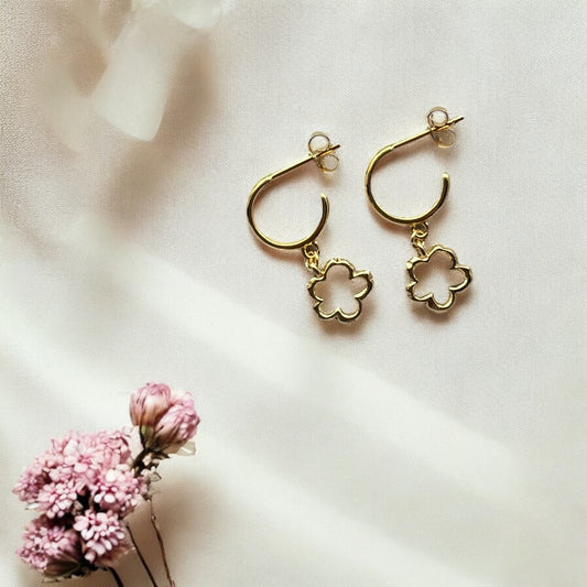 Flora ørestik, forgyldt