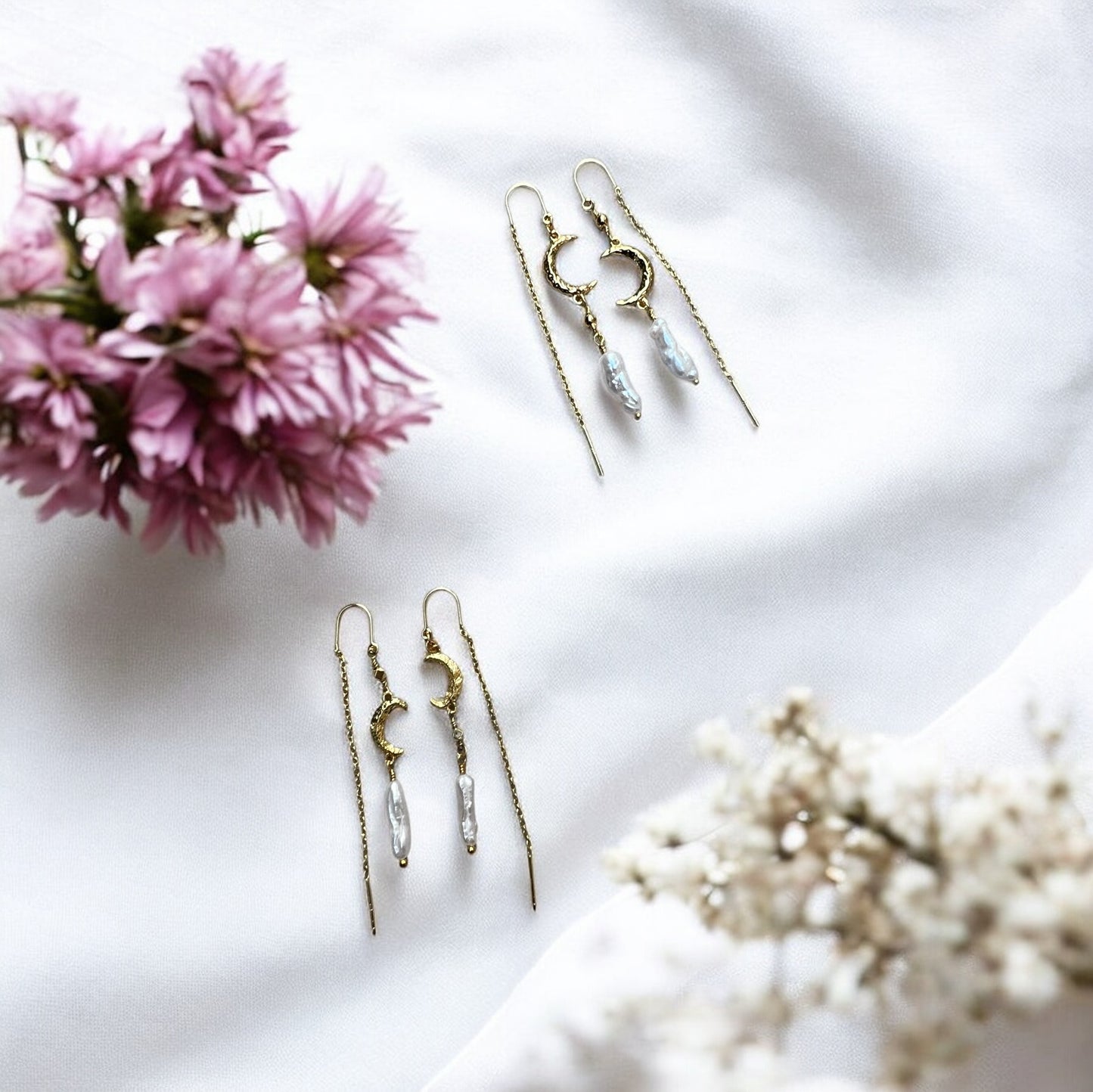 Inger luxe øreringe, forgyldt