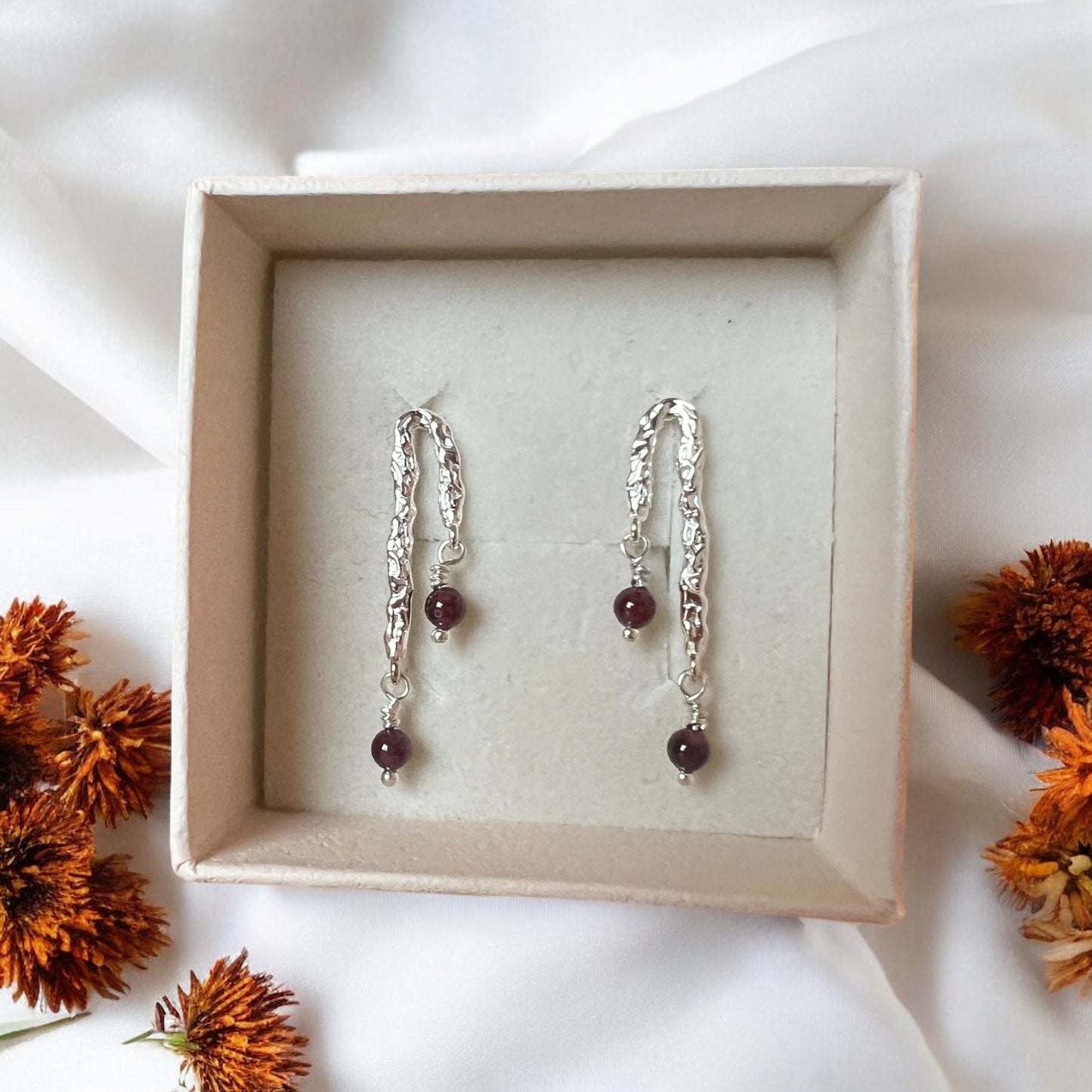 Saga øreringe, sølv