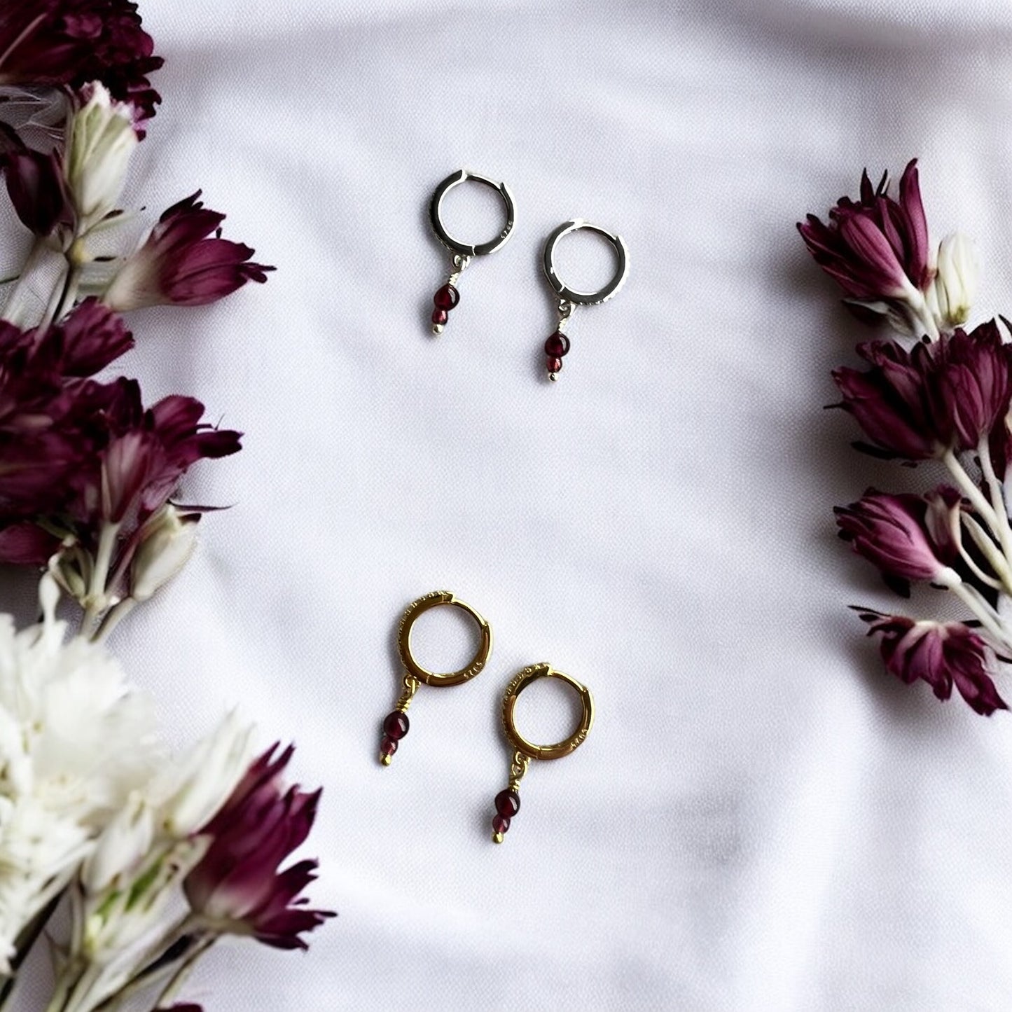 Freja øreringe, forgyldt