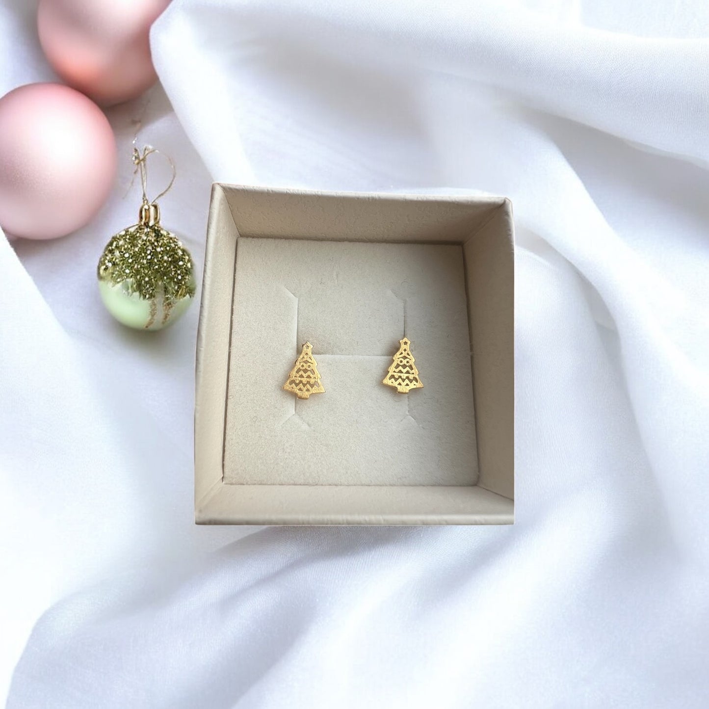 Juletræs-ørestikker, forgyldt