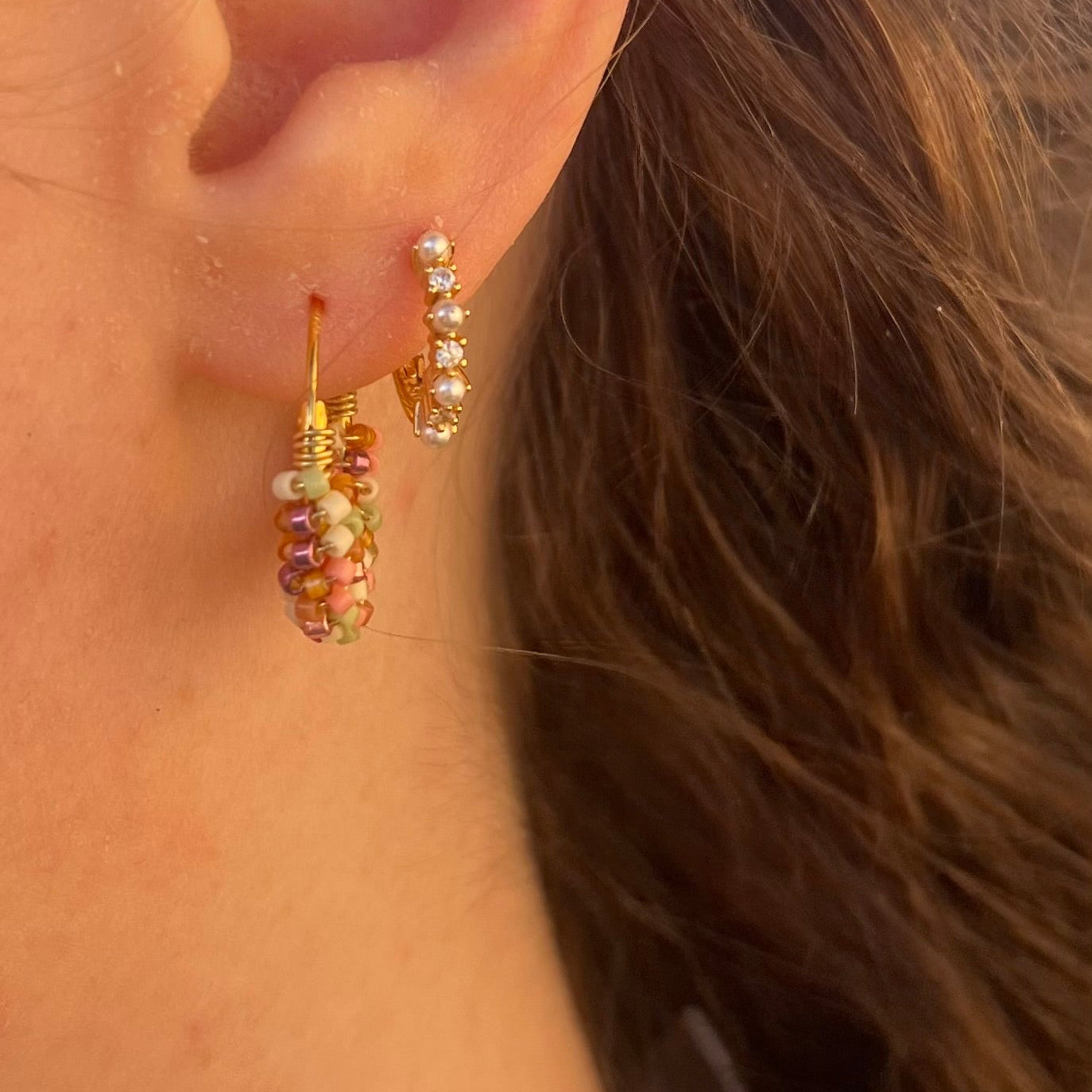 Olivia øreringe, Earth forgyldt