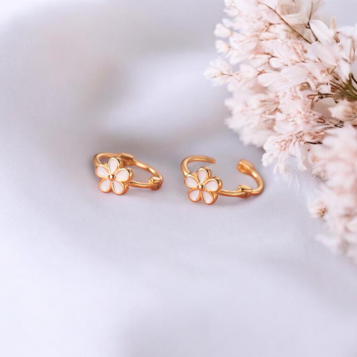 Daisy ørering, forgyldt