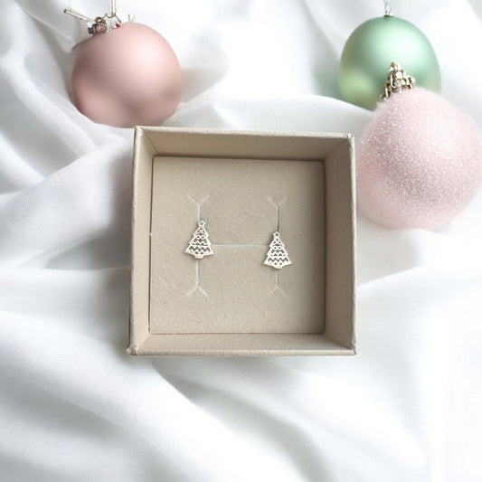Juletræs-ørestikker, sølv