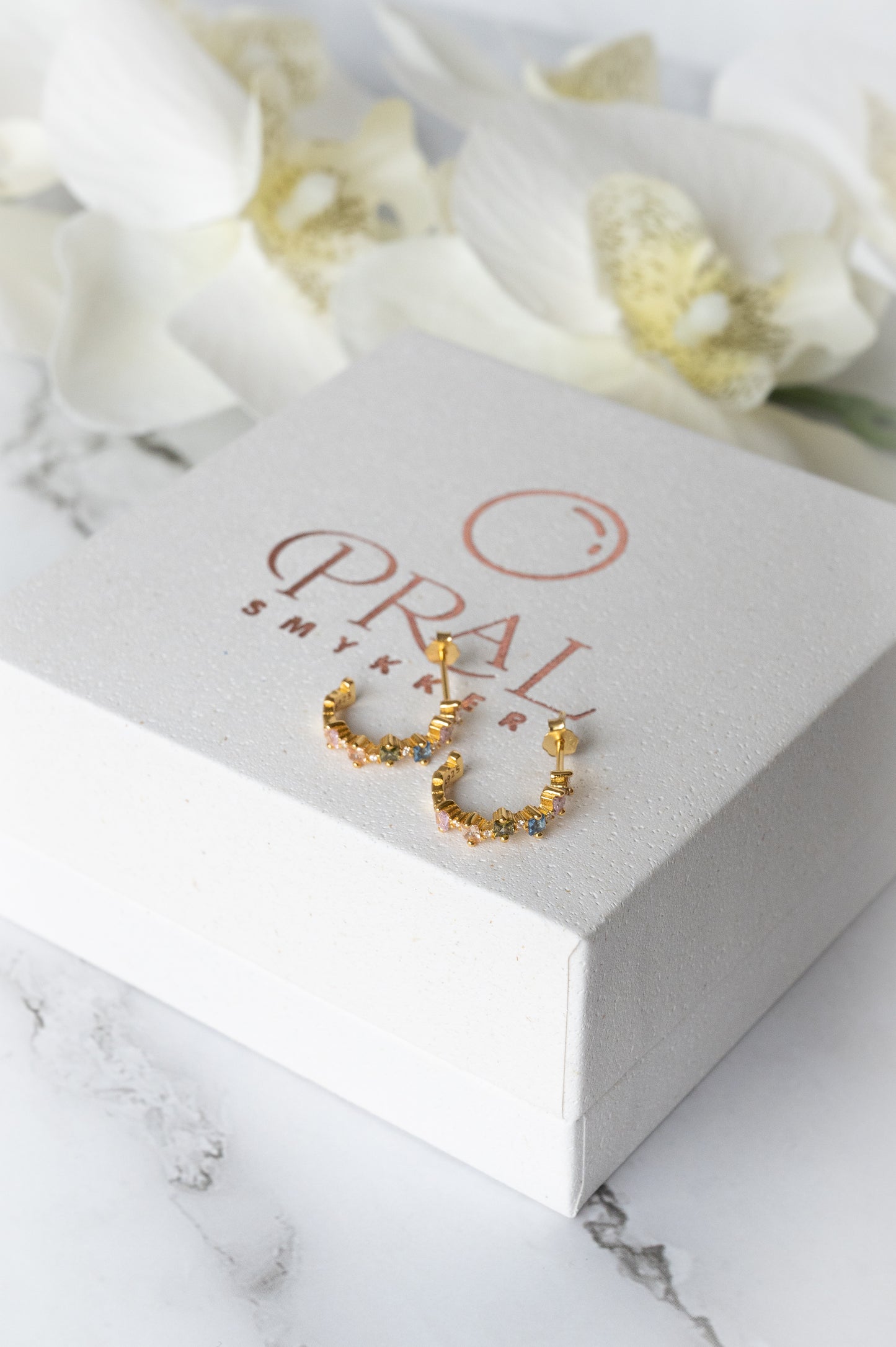 Isabella øreringe, forgyldt