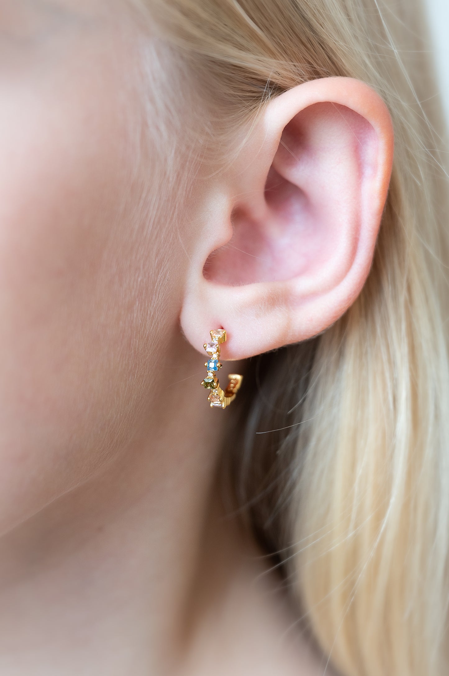 Isabella øreringe, forgyldt