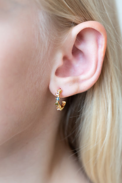 Isabella øreringe, forgyldt