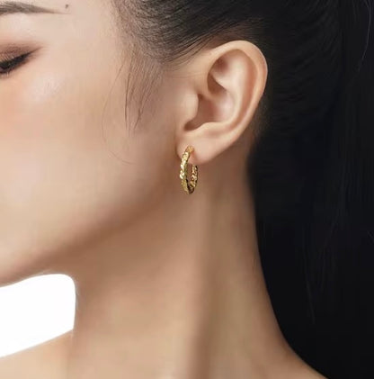 Ines øreringe, forgyldt