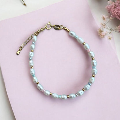 Liva armbånd, forgyldt