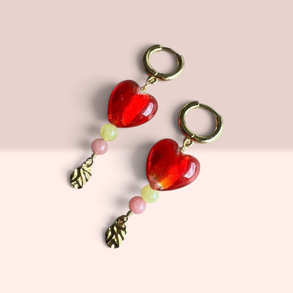Molly øreringe, forgyldt sølv