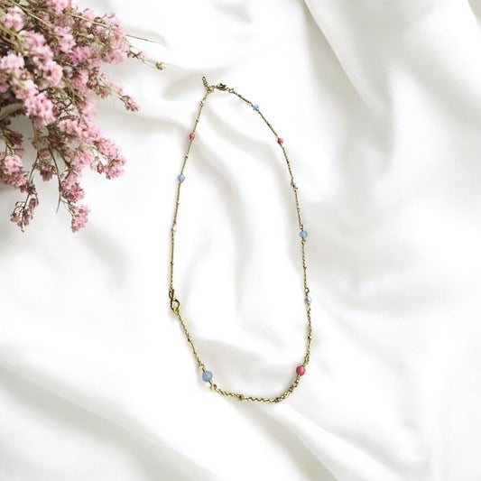 Lærke halskæde, forgyldt