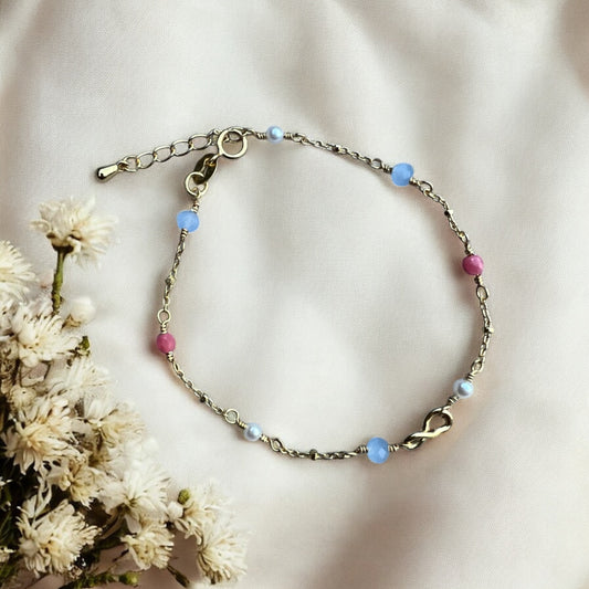 Lærke armbånd, forgyldt