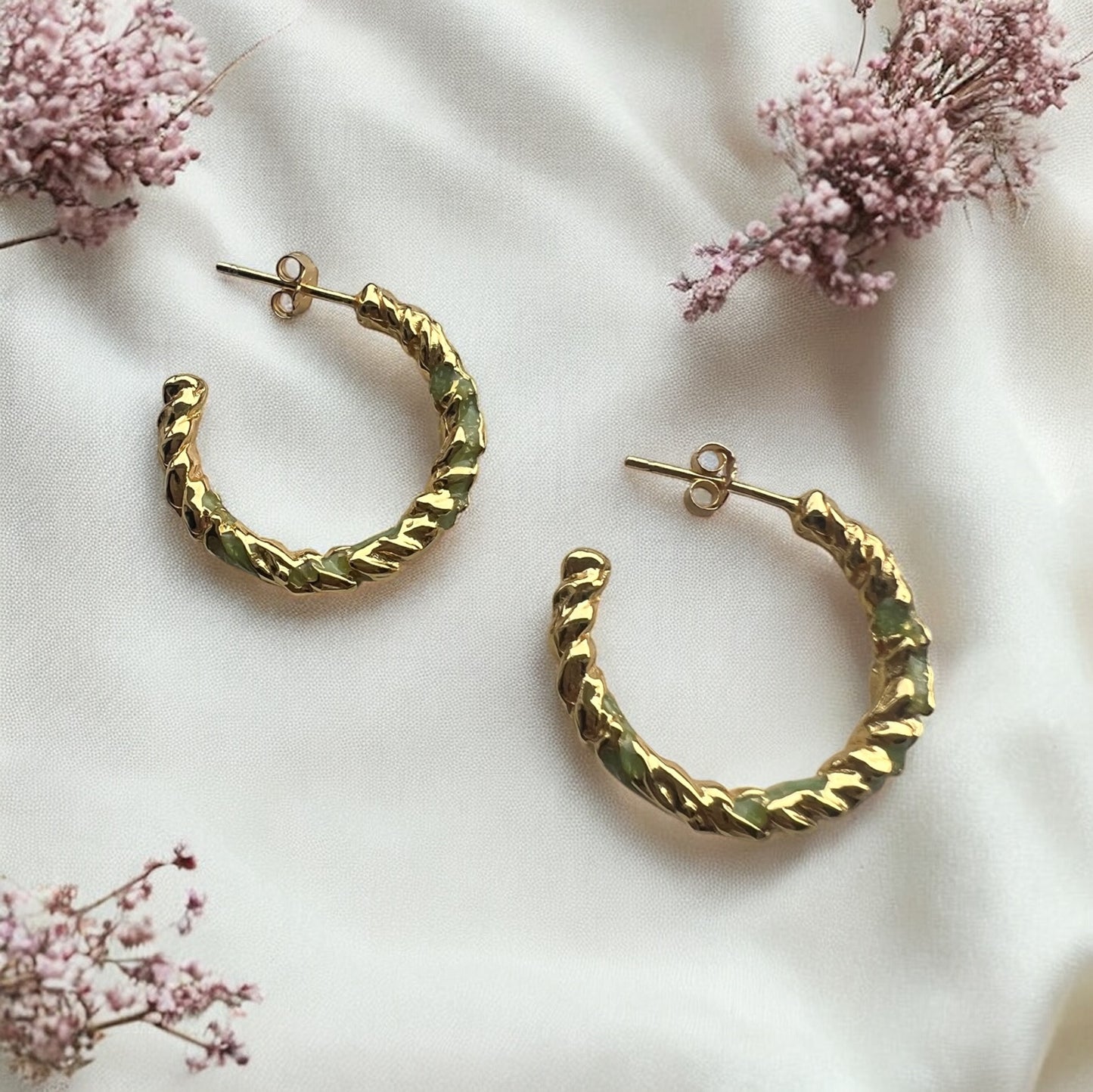 Ines øreringe, forgyldt