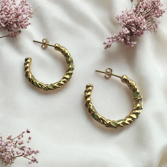 Ines øreringe, forgyldt