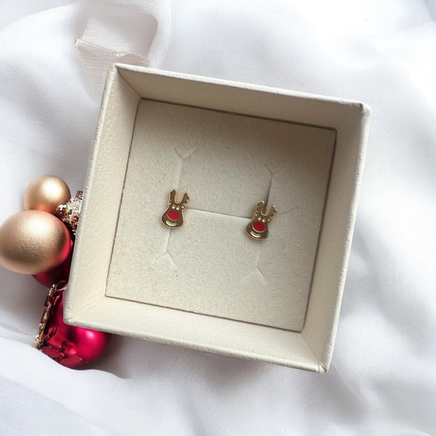 Rudolf-ørestikker, forgyldt