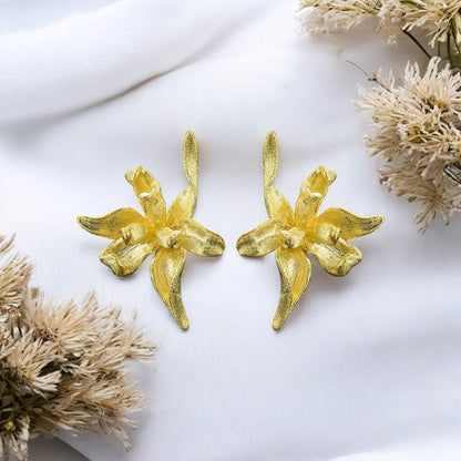 Iris ørestikker, forgyldt