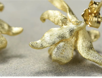 Iris ørestikker, forgyldt