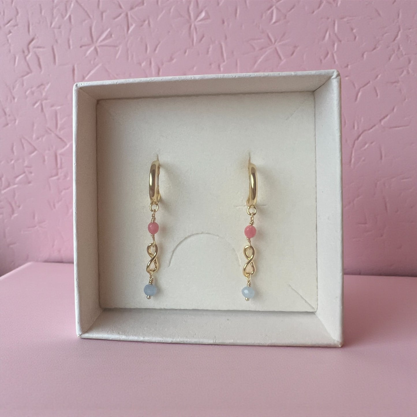 Lærke øreringe, forgyldt