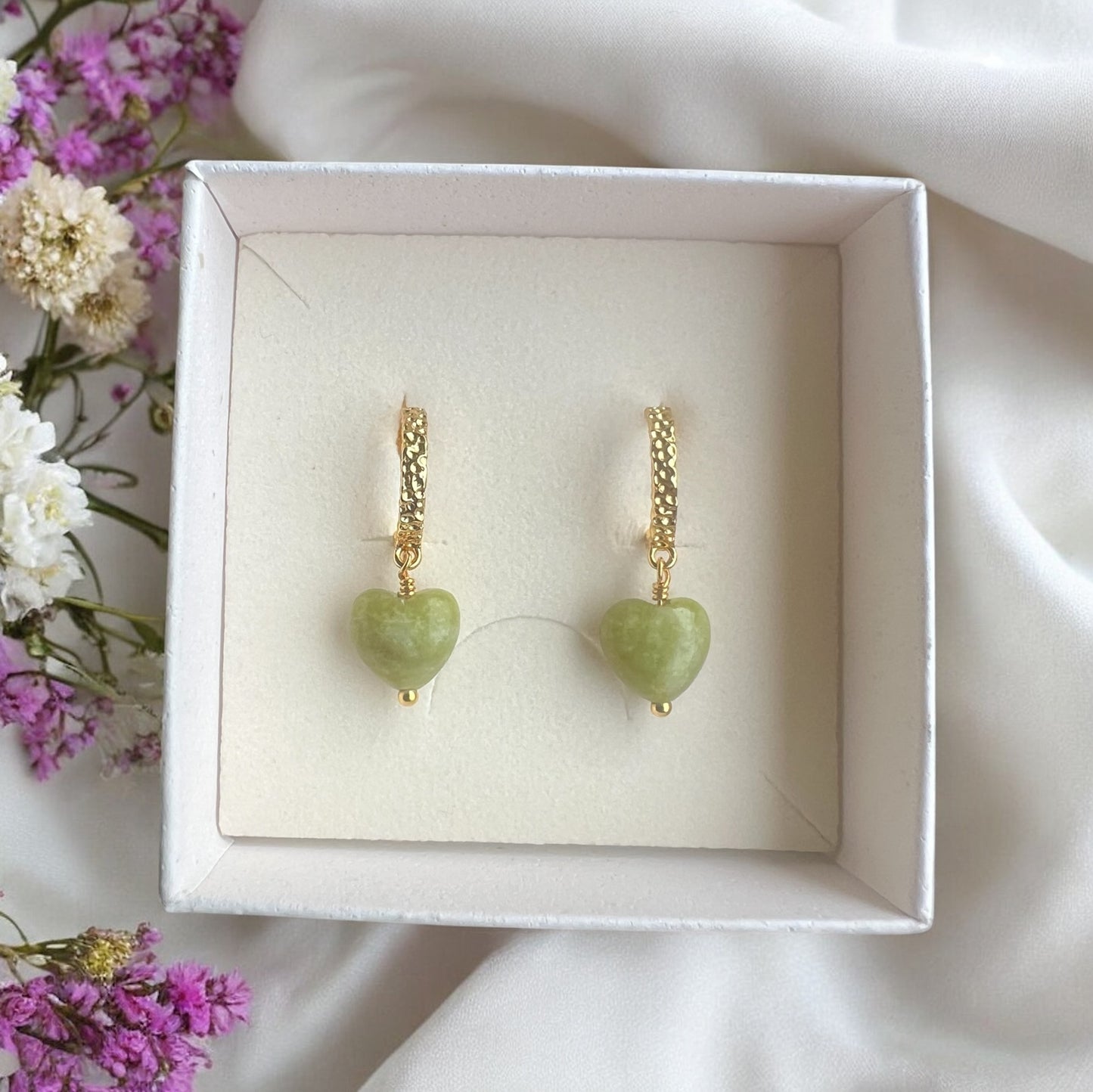 Amora øreringe, forgyldt