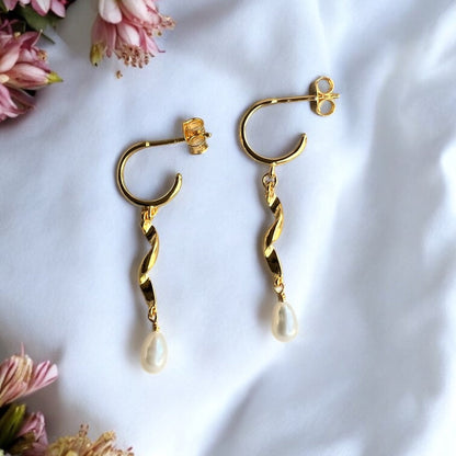 Johanne øreringe, forgyldt