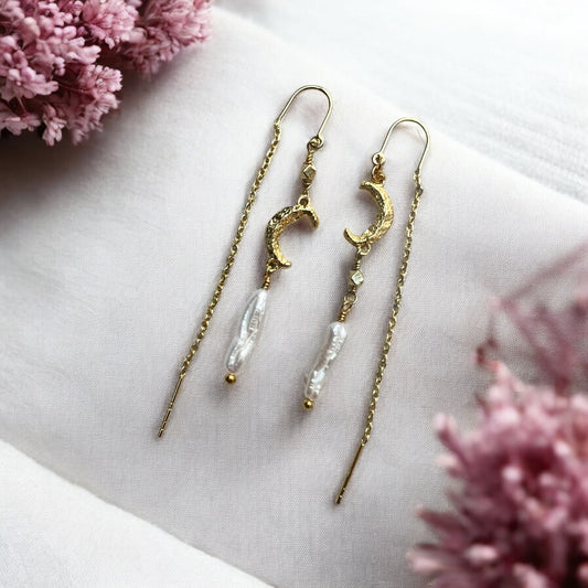 Inger øreringe, forgyldt