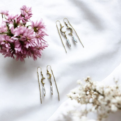 Inger luxe øreringe, forgyldt