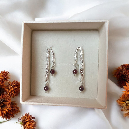 Saga øreringe, sølv