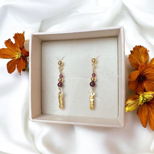 Noelle øreringe, forgyldt